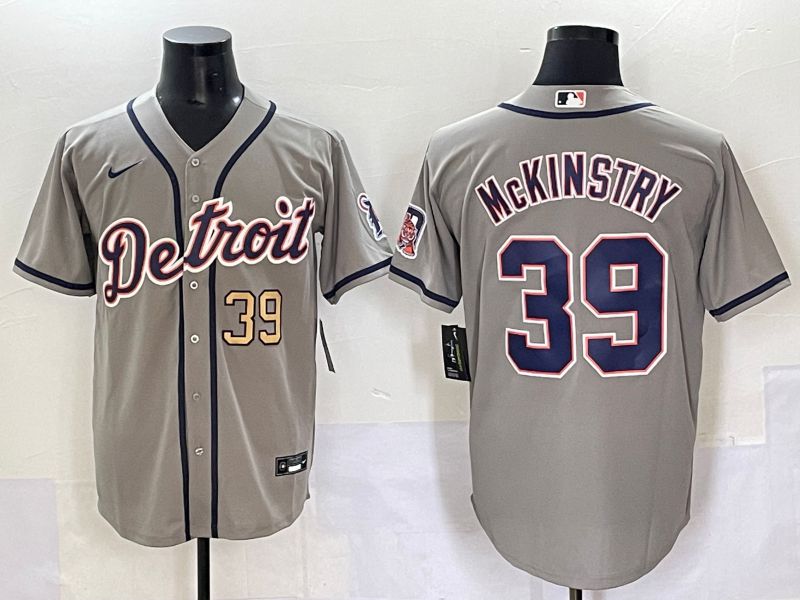 Men 2025 Detroit Tigers #39 Mckinstry Grey Game Nike MLB Jersey style 14->chicago white sox->MLB Jersey